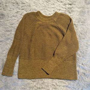 Thick knit Sweater in Light Green